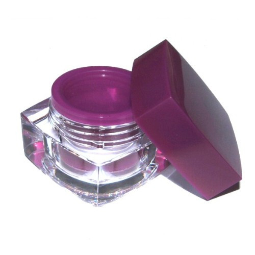 Designer Gel Jar Empty Purple 15 ml Set of 10