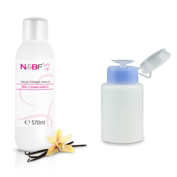 Specificiteit Gevangenisstraf Aanval Nail Cleaner Vanilla Scent 570 ml + Pump Dispenser 150 ml | Nails & Beauty  Factory
