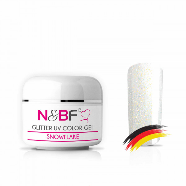 Nails & Beauty Factory UV Colorgel Glitter Farbgel Snowflake 5 ml