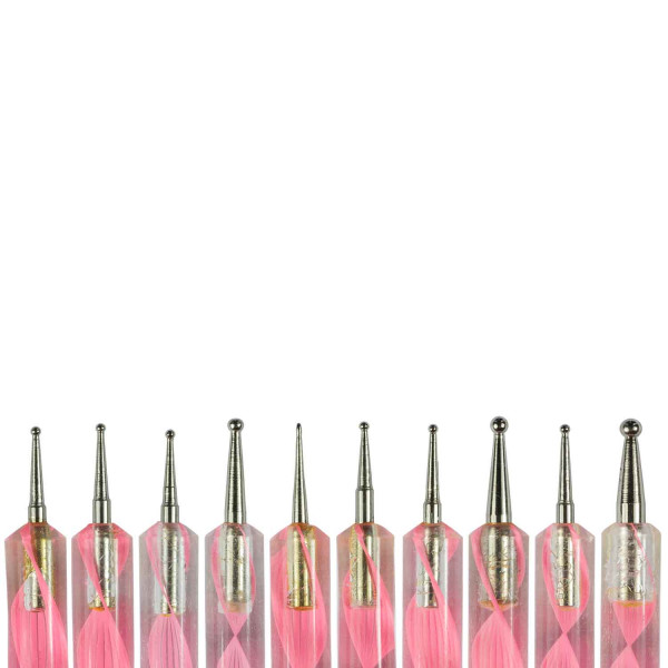 Nails Factory Nailart Dotting Pen Rosa 5er Set Köpfe